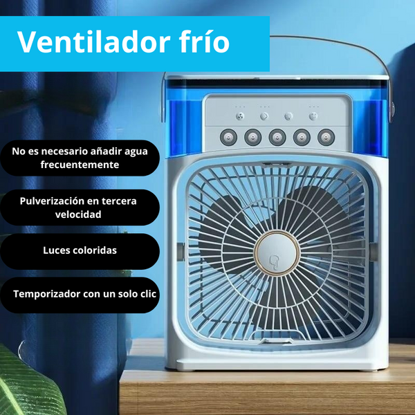 Ventilador Refrescante con Luz Mágica